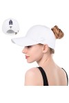 HASAGEI Casquette de Baseball pour Femme Queue de Cheval Casquette de Baseball réglable Casquette de Baseball en Coton Casque