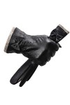 Gants Chauds Pour Femme Gants En Cuir Pour Femmes Tricotés À La Mode Gants Pour Femmes En Peau De Mouton Garder Au Chaud Gant