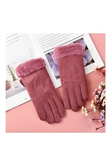 Gants dhiver Gants de Coton Chaud for Le Printemps et lautomne.Preuve à Froid en Hiver.Écran Tactile Mignon for Conduire à 