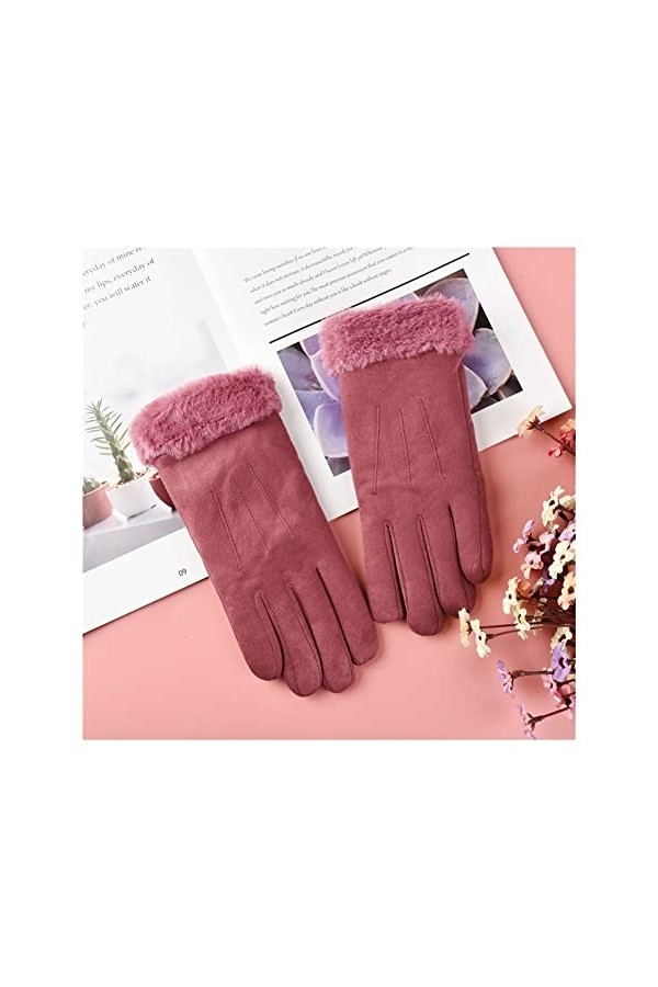 Gants dhiver Gants de Coton Chaud for Le Printemps et lautomne.Preuve à Froid en Hiver.Écran Tactile Mignon for Conduire à 