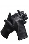 Gants en cuir véritable de haute qualité pour femmes, gants chauds en cuir pour femmes, mitaines en cuir véritable à boucle l