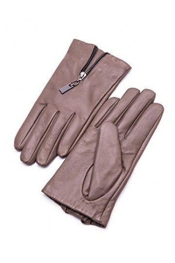 YISEVEN Femme Gants Tactiles en Cuir Peau de Mouton Véritable Sans Doublure Doigts Complets pour la Conduite de Moto Style Cl