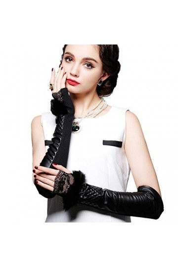 Femmes Gants Longs Section Bras Était Young Styles Extensible Tube Manches Moufles Manches Color : Schwarz, Size : One Size 