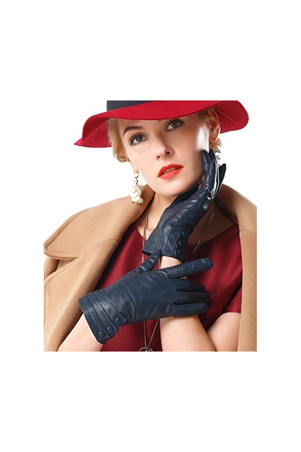 NappaNovum - Gant - Femme - bleu - XX-Large