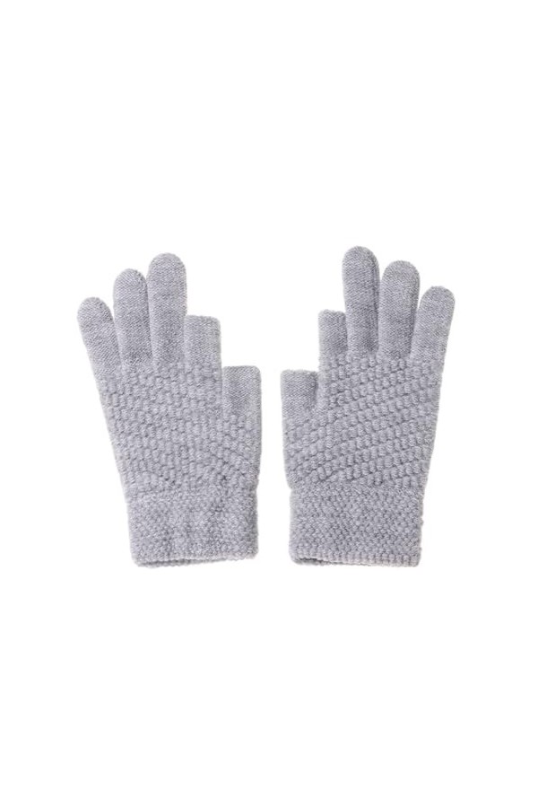 ERICAT Gants dhiver tricotés for écran tactile, mitaines épaisses et chaudes, gants élastiques doux for lécriture et le bur