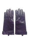 Gant Femme Gants En Cuir Véritable Pour Femmes Violet Hiver Garder Au Chaud Gants En Cuir Violet L