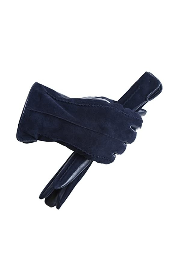 Gants tendance en daim et cuir, gants en cuir de qualité supérieure pour femmes, gants multicolores pour femmes, gants dhive