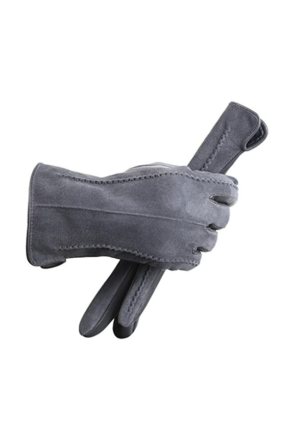 Gants en daim coloré pour femmes, gants dhiver chauds, gants en cuir haut de gamme pour femmes, gants dhiver en peau de mou