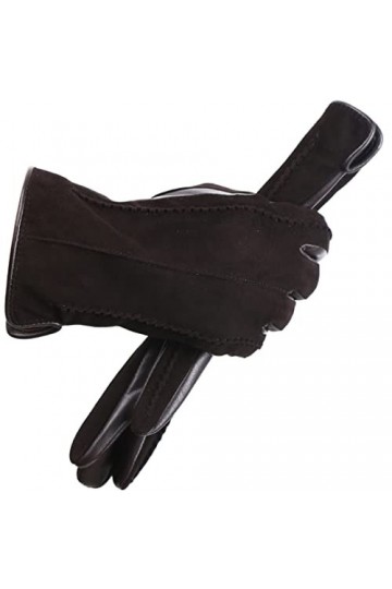 Gants tendance en daim et cuir, gants en cuir de qualité supérieure, gants multicolores pour femmes, gants dhiver chauds