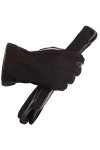 Gants tendance en daim et cuir, gants en cuir de qualité supérieure, gants multicolores pour femmes, gants dhiver chauds