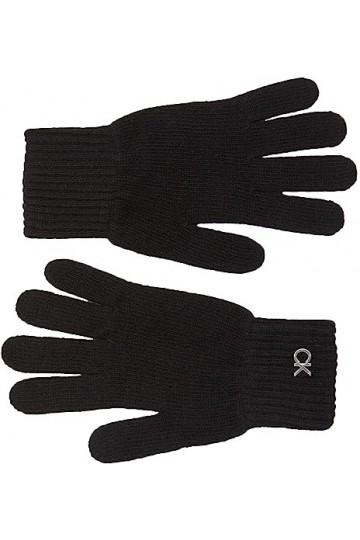 Calvin Klein Femme Gants Coton Mélangé, Noir Ck Black , Taille Unique