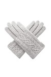 CAILIN Gants Gants Hiver Dames Faux Gants en Tricot de Laine Gants écran Tactile avec Doublure Chaude en Polaire Gants et mou