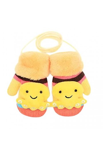 Gants Chauffe-Mains Mitaines Chaudes Neige pour bébés Filles Gants de Neige Gants tricotés Garçons Infant Ski pour Enfants Ga