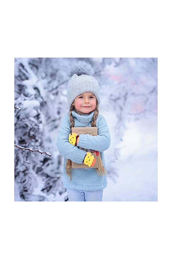 Gants Chauffe-Mains Mitaines Chaudes Neige pour bébés Filles Gants de Neige Gants tricotés Garçons Infant Ski pour Enfants Ga