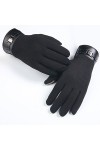 Kedelack Gants Mitaines Plein écran Hommes Smartphone Hiver Doigt Gants Mitaines for Femmes Froid Temps isolé Couleur : Blac