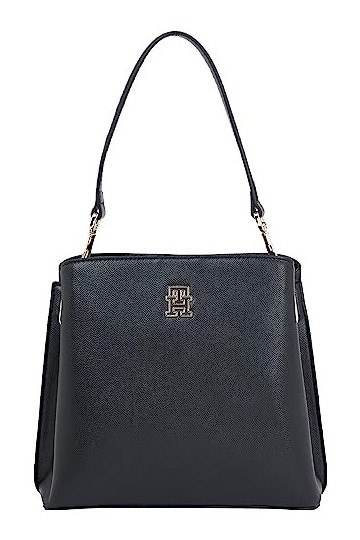 Tommy Hilfiger Seau Intemporel, Sacs Femme, Noir, One Size