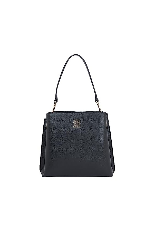 Tommy Hilfiger Seau Intemporel, Sacs Femme, Noir, One Size