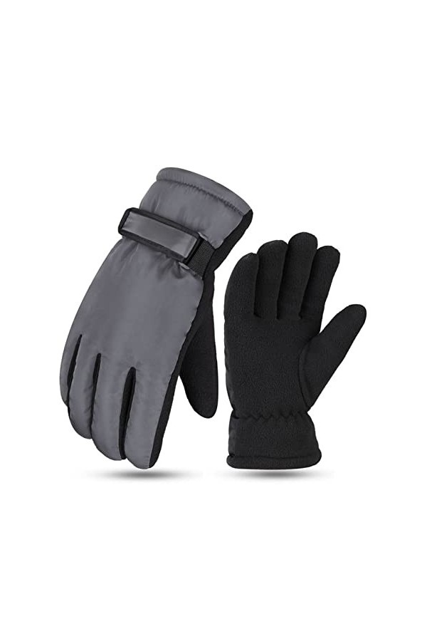 Gants Hommes et femmes dhiver plus Gants rembourrés en coton résistant à lusure à lessence Gants de motocyclette étanche à