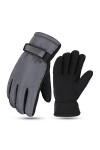 Gants Hommes et femmes dhiver plus Gants rembourrés en coton résistant à lusure à lessence Gants de motocyclette étanche à