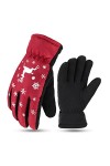 Gants Hommes et femmes dhiver plus Gants rembourrés en coton résistant à lusure à lessence Gants de motocyclette étanche à
