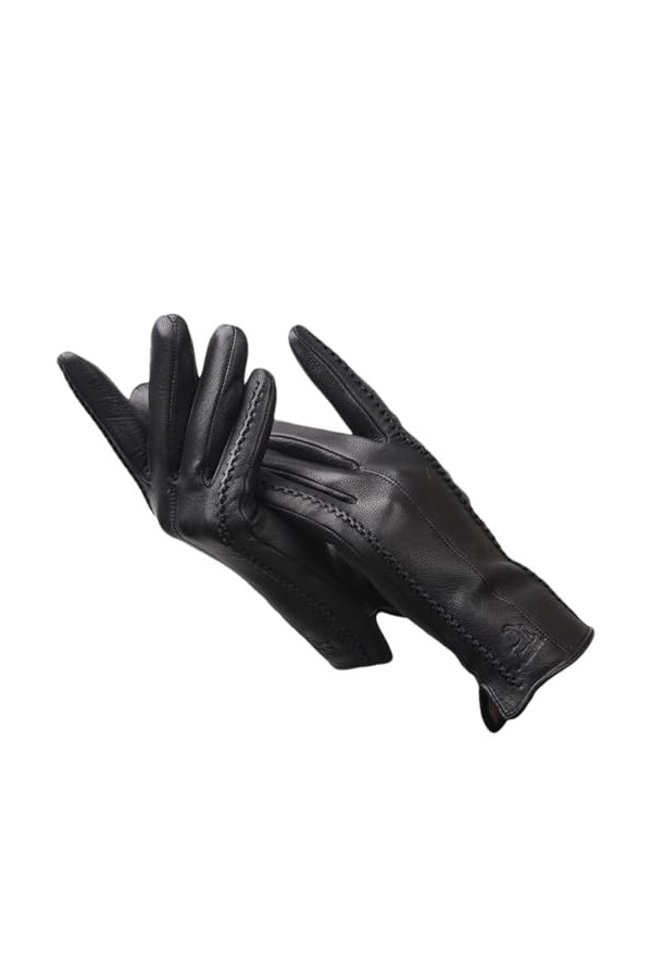 HEAITHpool Gants en cuir pour femme - Gants dhiver et dextérieur pour garder au chaud