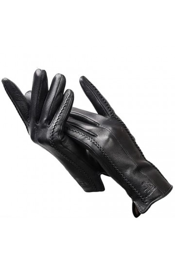 HEAITHpool Gants en cuir pour femme - Gants dhiver et dextérieur pour garder au chaud