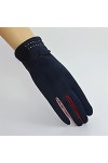 Gants dhiver colorés en daim pour femme - Gants chauds en vison