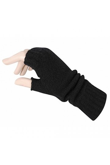 Mitaines pour femme en pur cachemire - Noir - 