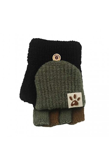 Kedelack Tricot Doux Mitaines bébé sans Doigts Enfants Gants Chaud Hiver Haut Mitaines for Femmes Temps Froid chauffé Hiver 