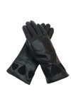 Gants Pour Femmes Gants Hiver Dames Peau De Mouton Noir Gants Cuir Mode Hiver Chaud Beau Cuir Véritable Conduite Noir 8.5