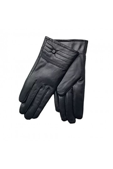Gants Pour Femmes Hiver Femme Gants En Cuir Véritable Épaississement Féminin Garder Au Chaud Gants En Peau De Mouton Gants De