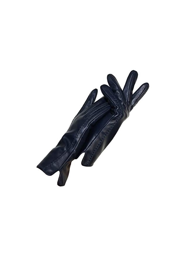 Gants en cuir pour femme - Hiver et automne - Manches épaisses - Gants chauds en cuir