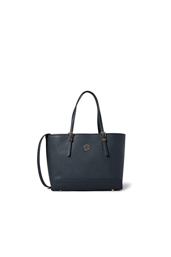 Tommy Hilfiger Honey Med Tote, Sacs de plage femme, Blue Tommy Navy , 14x28x39 cm W x H L 