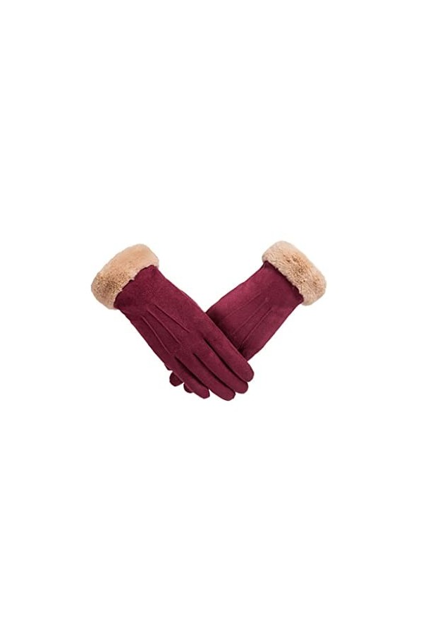 iPeson Doigts Antidérapants Gants dhiver Femmes Gants Chauds Et Froids Mignon Plus Velvet Touch Screen Coton Gants Gants de 