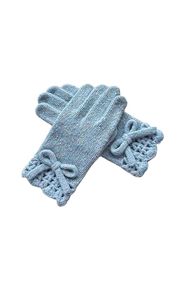Gants chauds pour écran tactile - Gants élégants pour femmes - Gants tricotés thermiques - Gants en laine confortables pour f