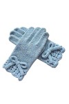 Gants chauds pour écran tactile - Gants élégants pour femmes - Gants tricotés thermiques - Gants en laine confortables pour f