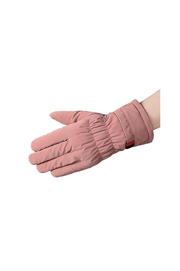 JSJJEDC Hiver Sports extérieurs Chauds Dessin animé Or Dessin animé Gants Mode Femme nœud Papillon des Gants de Peluche des M