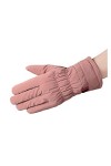 JSJJEDC Hiver Sports extérieurs Chauds Dessin animé Or Dessin animé Gants Mode Femme nœud Papillon des Gants de Peluche des M