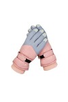 Gants Gants de ski Winter femelle alpinisme imperméable coupe-vent peluche épaisses gants dépaisseur manche mitaines mitaine