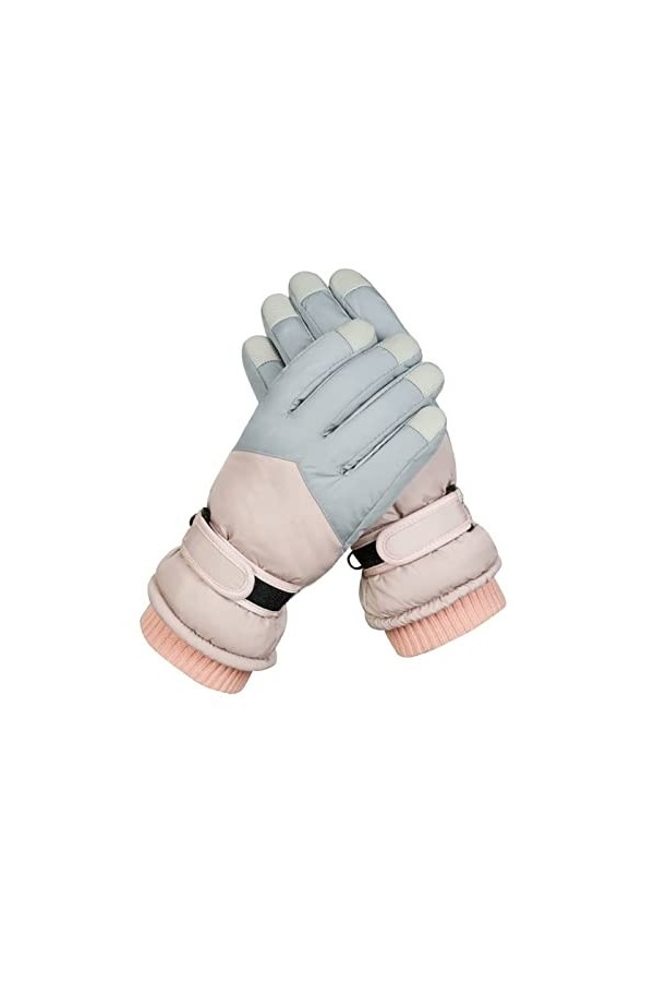 Gants Gants de ski Winter femelle alpinisme imperméable coupe-vent peluche épaisses gants dépaisseur manche mitaines mitaine