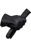 Gants Pour Hommes Gant Tactile Homme Gants Chauds Hommes Hiver Eau Ondulation Gants Pour Hommes Gants En Cuir Pour Hommes Noi