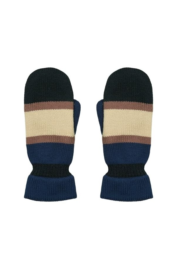 Becksöndergaard Norwich Emerald Mittens Gants dhiver pour femme Bleu/crème/noir Navy Blazer Taille S/M – L/XL, Blazer bleu