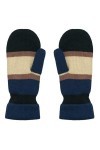 Becksöndergaard Norwich Emerald Mittens Gants dhiver pour femme Bleu/crème/noir Navy Blazer Taille S/M – L/XL, Blazer bleu