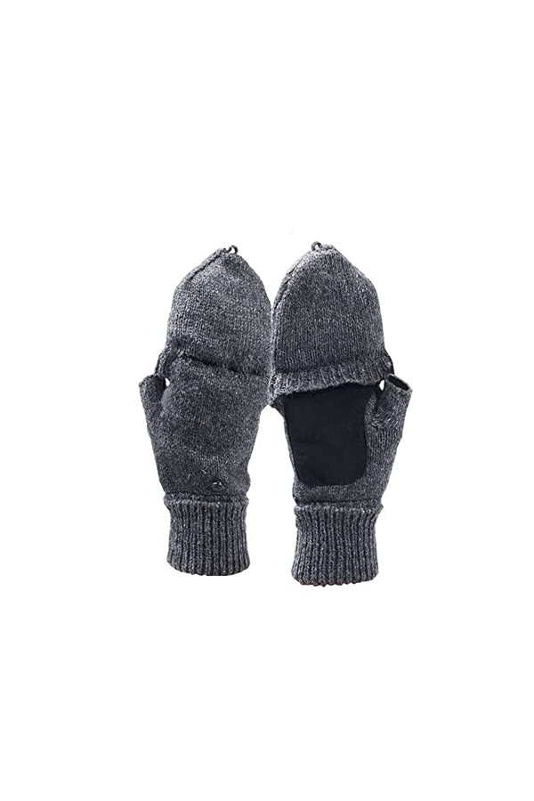 Gants Dhiver Pour Hommes/femmes Gants convertibles hivernaux retournement de mitaines de dessus avec une chaleur antidérapan