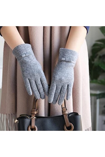 Gants Gloves Moufles Hiver Homme Femme Gants pour Femmes Sport Chaud Écran Tactile Accessoires De Vélo Chauffe-Mains Section 