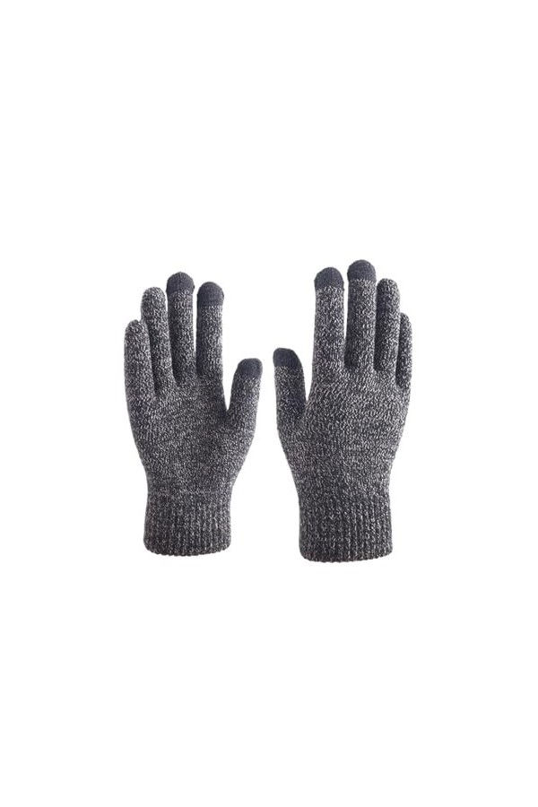 ERICAT Gants tricotés dhiver for hommes et femmes, mitaine épaisse et chaude en cachemire, gants daffaires solides for écra