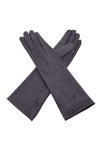 Gants Gloves Moufles Hiver Homme Femme Gants Dames Longueur 35Cm Manches De Bras Mode Épais Noir Gris Beige Bleu Foncé Marron