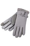 HIHELO Gants pour femmes, gants pour écran tactile, en fausse fourrure douce, moufles pour tous les doigts, gants de conduite