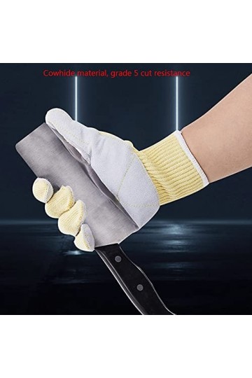 FUFU Moufles Gants De Travail Imperméables À leau dhiver, Gants Épaissis en Cuir, Poignée De Haute Qualité, Polyvalent for 