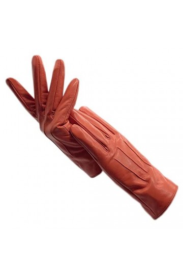 Gants DHiver Gants En Peau De Mouton Au Poignet Pour Dames DHiver, Gants En Cuir Chaud Et Velours, Conduite De Moto, Doublu